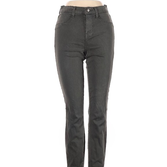 J Brand Jeans Green Skinny Leg Cut Low Rise Waist Size 26 #477 - Picture 1 of 4